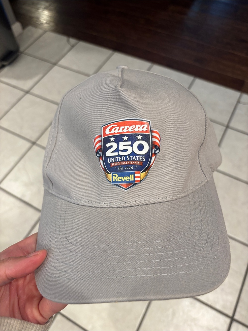 Carrera x Revell 250 United States Patch Cap - Light Gray MENS HAT NASCAR